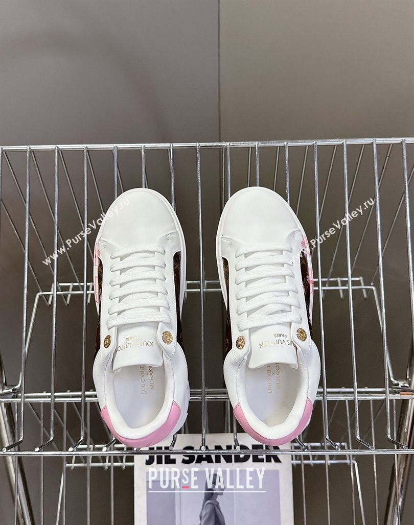 Louis Vuitton Time Out Sneakers in Cherry Bloom Print 2025 LV042203 (MD-250422083)