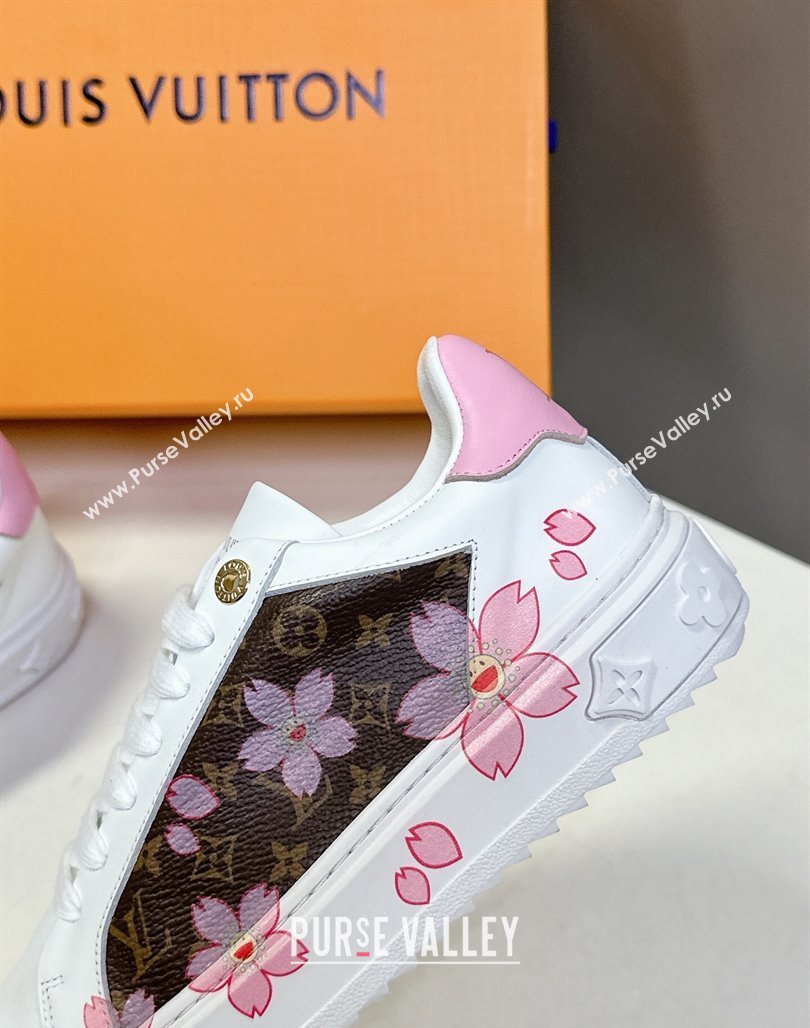 Louis Vuitton Time Out Sneakers in Cherry Bloom Print 2025 LV042203 (MD-250422083)