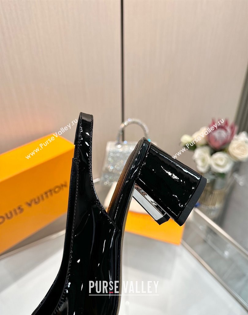 Louis Vuitton Swing Slingback Pump 5.5cm in Patent Leather Black 2025 1AGTY9 (MD-250422127)