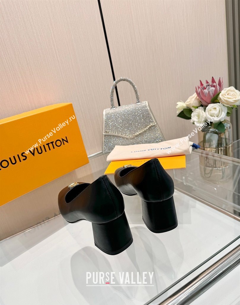 Louis Vuitton Swing Pumps 5.5cm in Calf Leather Black 2025 1AGTY9 (MD-250422135)