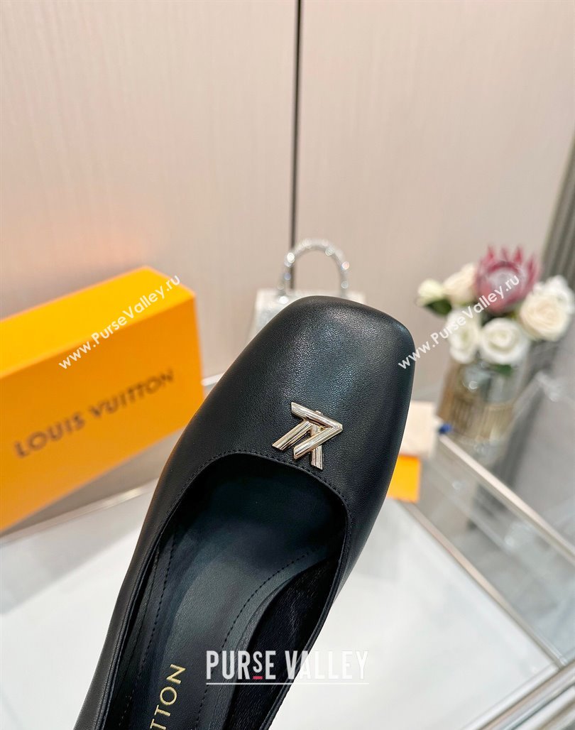Louis Vuitton Swing Pumps 5.5cm in Calf Leather Black 2025 1AGTY9 (MD-250422135)