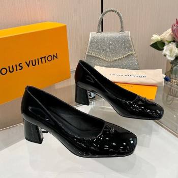 Louis Vuitton Swing Pumps 5.5cm in Patent Leather Black 2025 1AGTY9 (MD-250422136)
