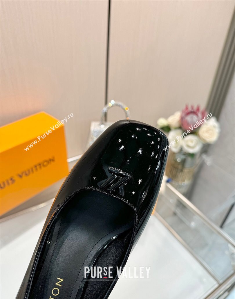 Louis Vuitton Swing Pumps 5.5cm in Patent Leather Black 2025 1AGTY9 (MD-250422136)