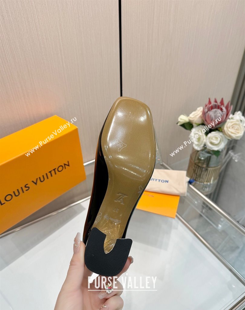Louis Vuitton Swing Pumps 5.5cm in Patent Leather Black 2025 1AGTY9 (MD-250422136)
