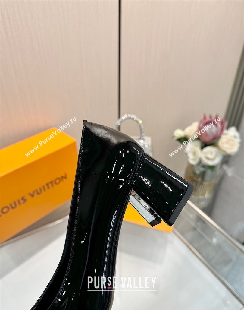 Louis Vuitton Swing Pumps 5.5cm in Patent Leather Black 2025 1AGTY9 (MD-250422136)