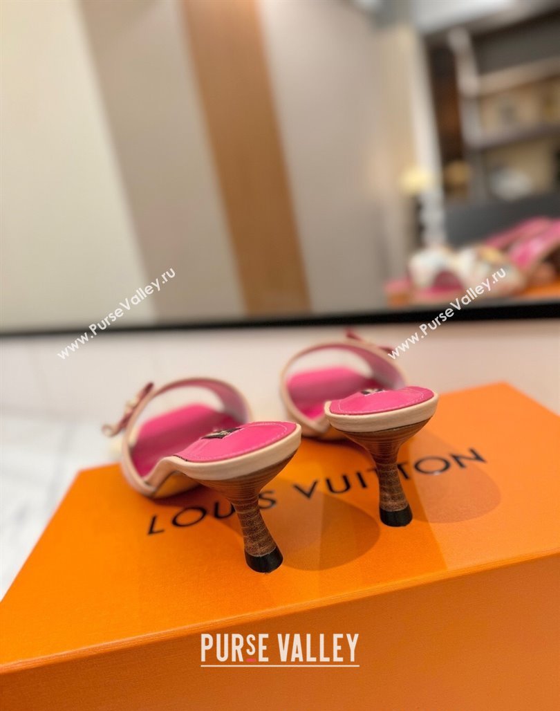 Louis Vuitton Heel Slides Sandal 5cm in Monogram Canvas White/Multicolor 2025 LV042201 (MD-250422019)