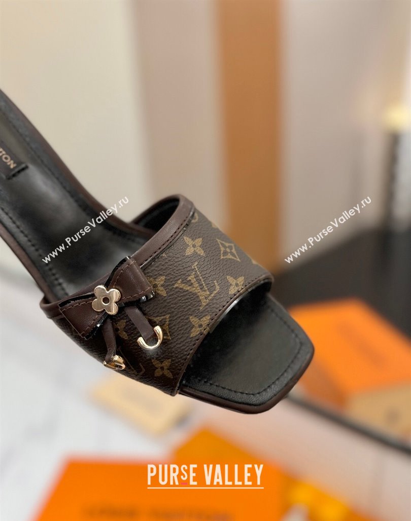 Louis Vuitton Heel Slides Sandal 5cm in Monogram Canvas/Black 2025 LV042201 (MD-250422024)