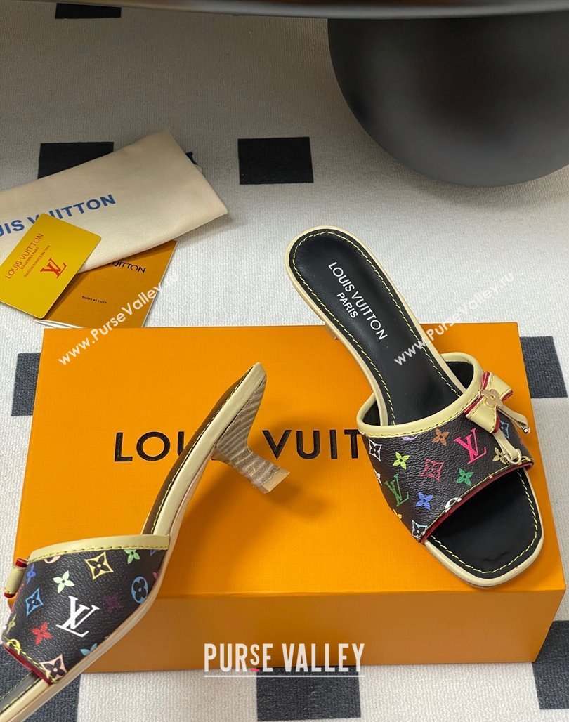 Louis Vuitton LV x TM Heel Slides Sandal 3cm in Monogram Canvas Black 2025 LV042201 (MD-250422026)