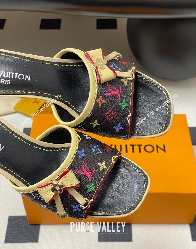 Louis Vuitton LV x TM Heel Slides Sandal 3cm in Monogram Canvas Black 2025 LV042201 (MD-250422026)