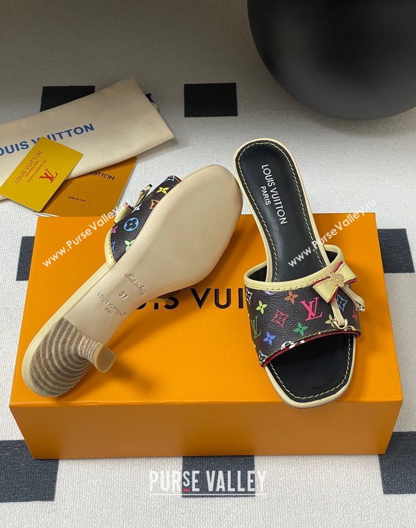 Louis Vuitton LV x TM Heel Slides Sandal 3cm in Monogram Canvas Black 2025 LV042201 (MD-250422026)