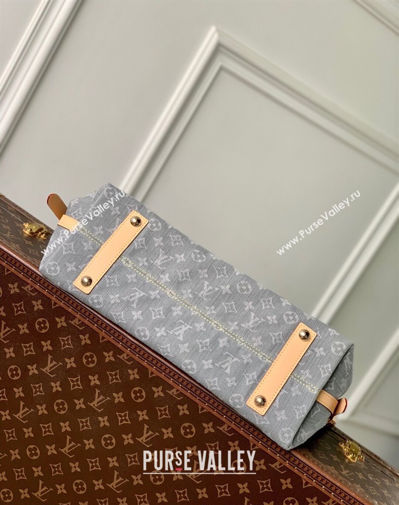 Louis Vuitton CarryAll MM bag in Cloudy Grey Certified Organic Cotton M13289 2025 (KI-250523023)