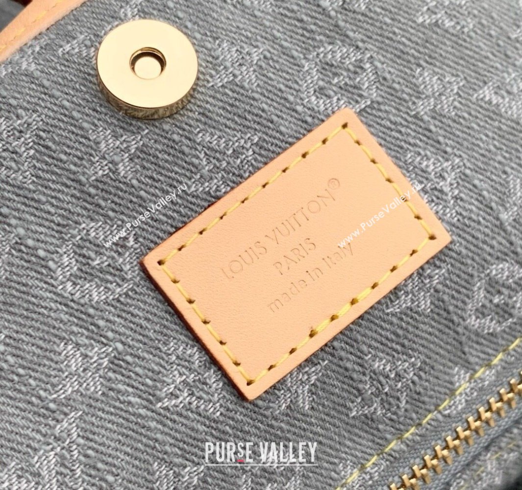Louis Vuitton CarryAll MM bag in Cloudy Grey Certified Organic Cotton M13289 2025 (KI-250523023)