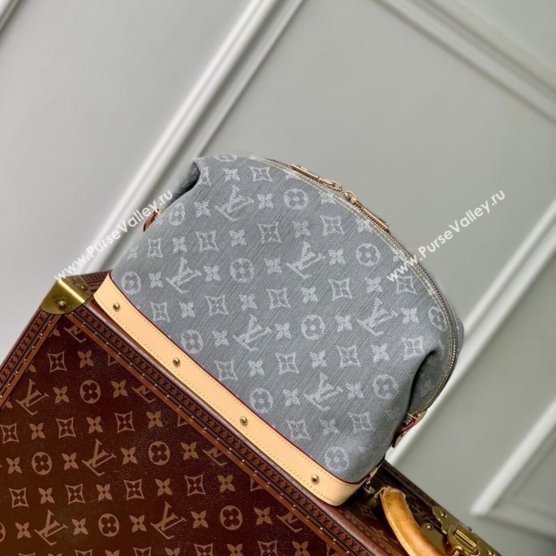 Louis Vuitton Cosmetic Pouch GM in Cloudy Grey Certified Organic Cotton M13750 2025 (KI-250523027)