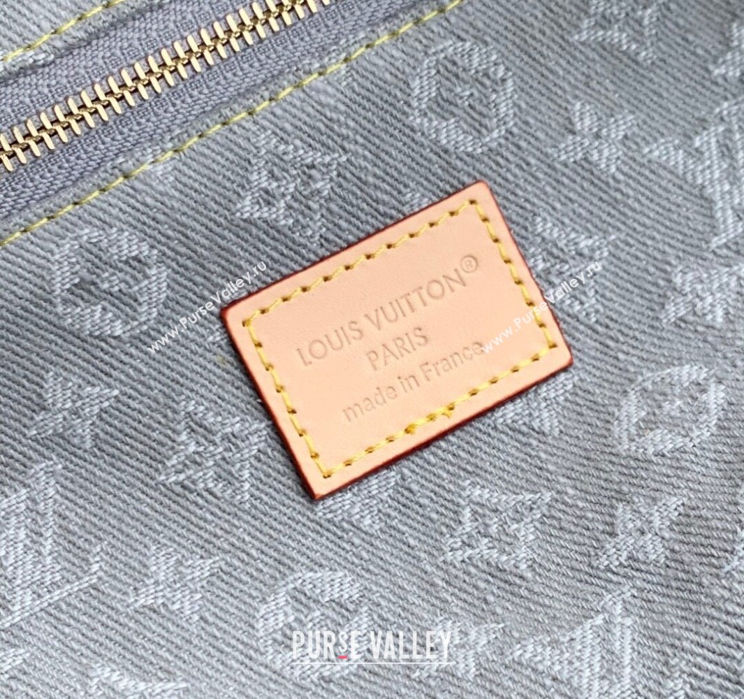 Louis Vuitton Cosmetic Pouch GM in Cloudy Grey Certified Organic Cotton M13750 2025 (KI-250523027)