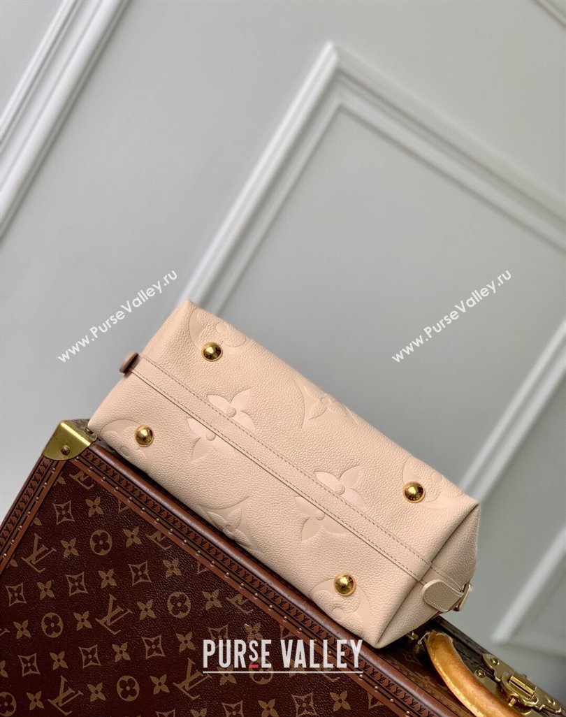 Louis Vuitton CarryAll PM Bag in Embossed Grained Cowhide Leather M14321 Sand Beige 2025 (KI-250523037)
