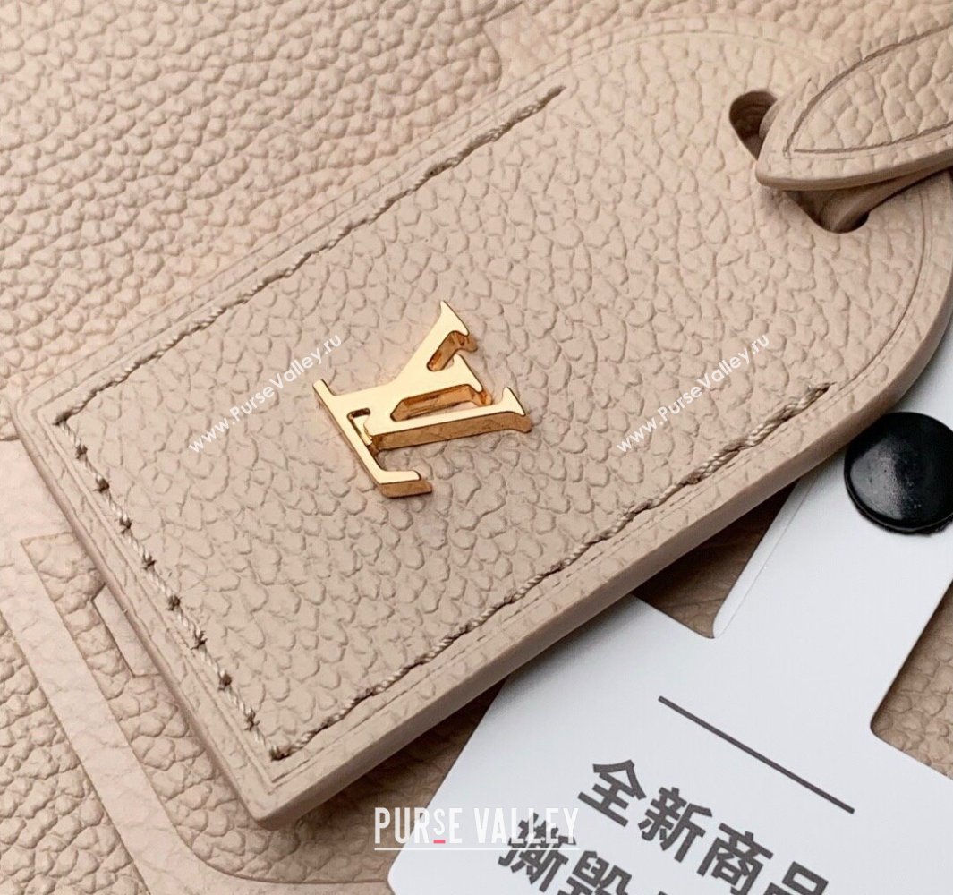 Louis Vuitton CarryAll PM Bag in Embossed Grained Cowhide Leather M14321 Sand Beige 2025 (KI-250523037)