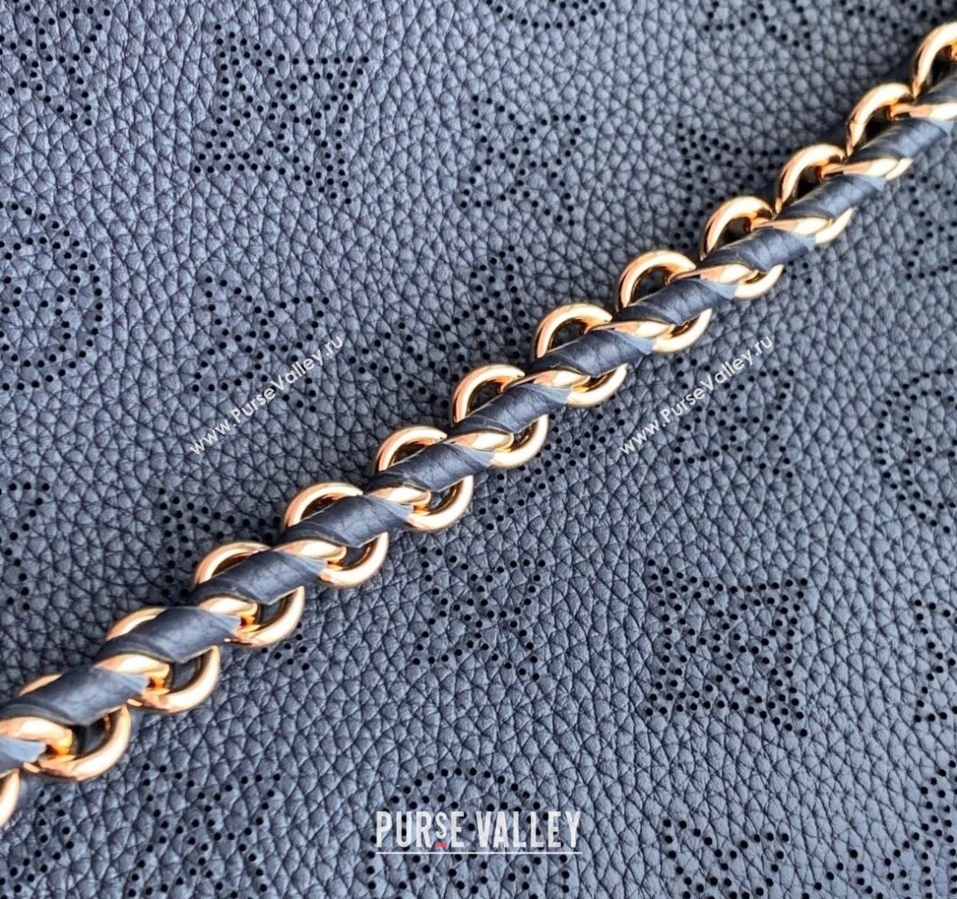 Louis Vuitton Bella Tote Bag in Mahina Perforated Calfskin M14316 Navy Blue 2025 (KI-250524013)