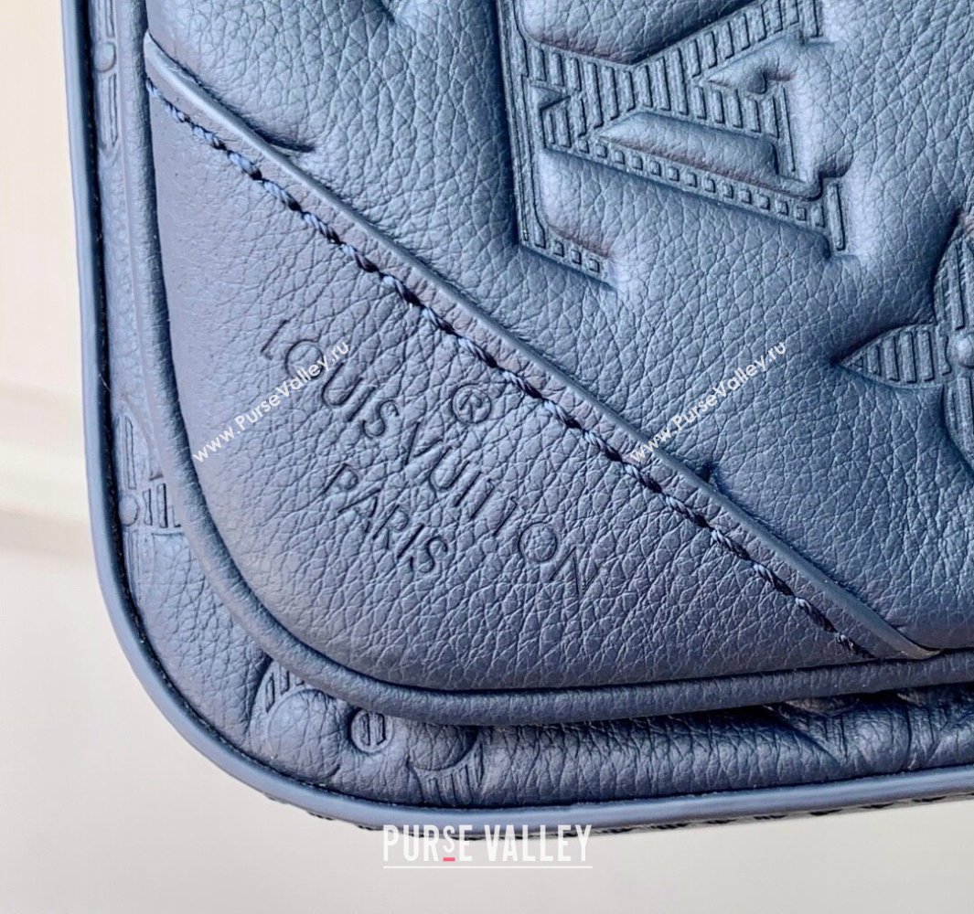 Louis Vuitton Trio Messenger bag in Navy Blue Monogram Shadow Leather M14785 2025 (KI-250523084)