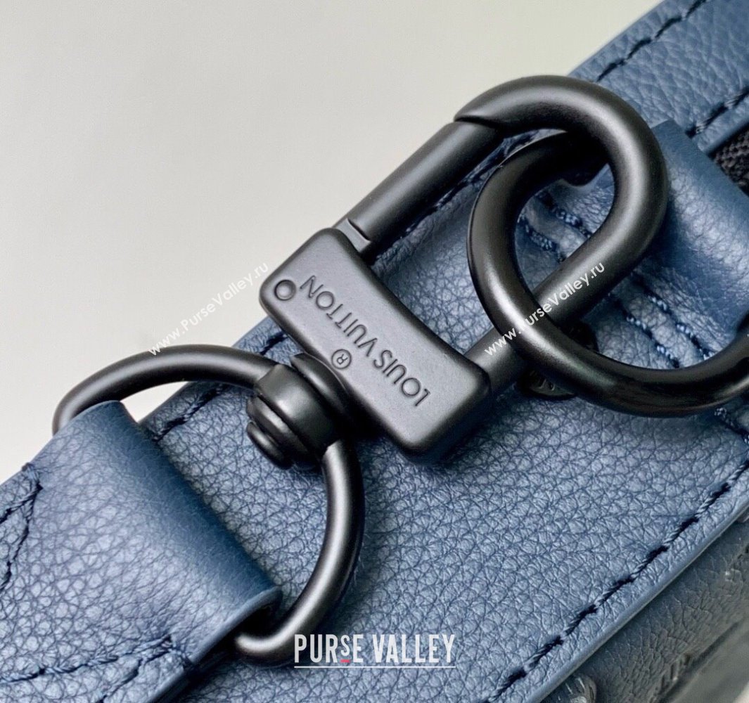 Louis Vuitton Trio Messenger bag in Navy Blue Monogram Shadow Leather M14785 2025 (KI-250523084)
