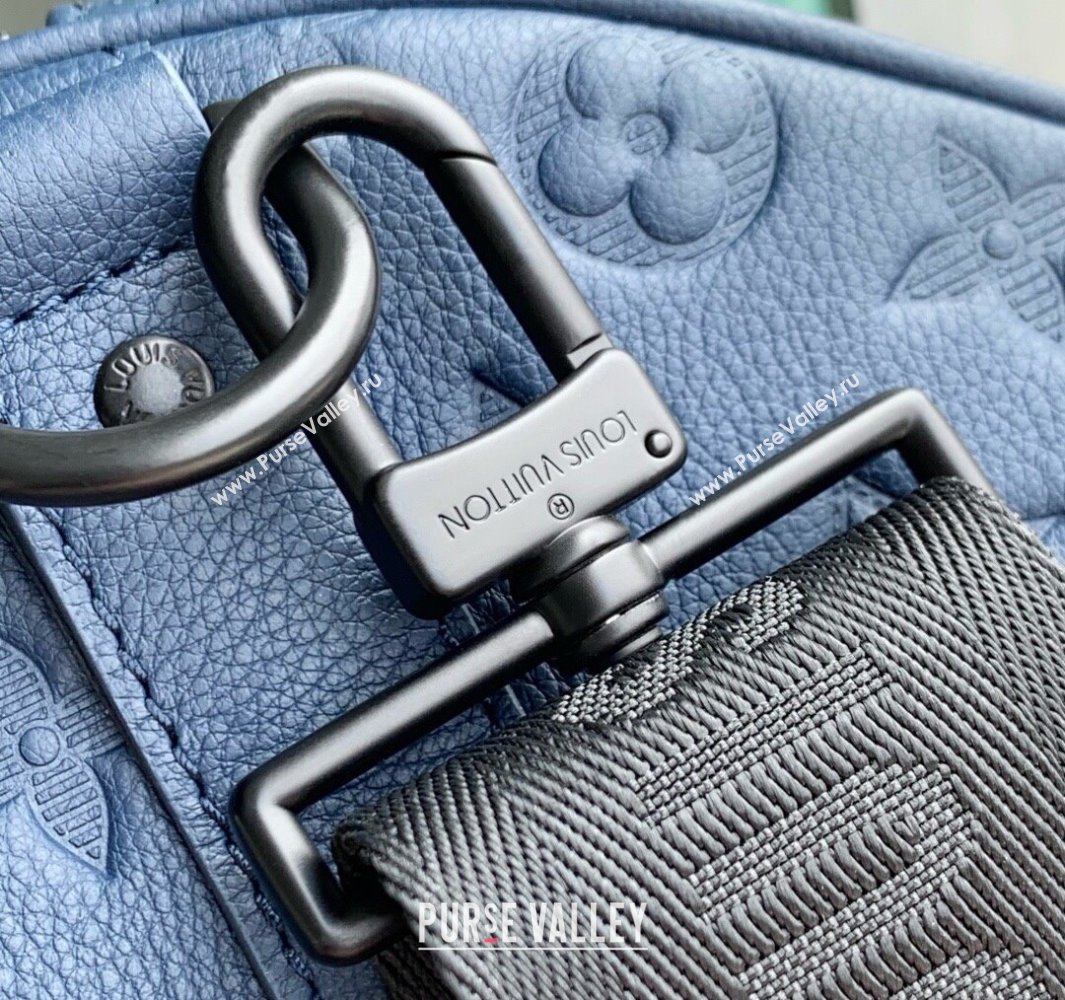Louis Vuitton Keepall Bandouliere 50 Travel Bag in Navy Blue Monogram Shadow Leather M14840 2025 (KI-250523086)