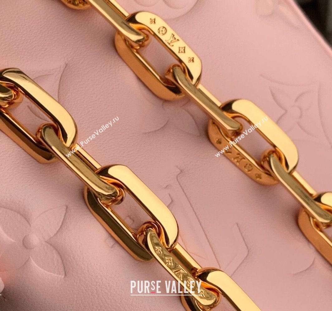 Louis Vuitton Coussin Backpack Mini Bag in Monogram Lambskin Leather M13387 Pink 2025 (KI-250524014)