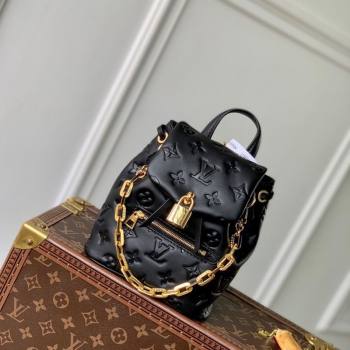 Louis Vuitton Coussin Backpack Mini Bag in Monogram Lambskin Leather M13387 Black 2025 (KI-250524015)