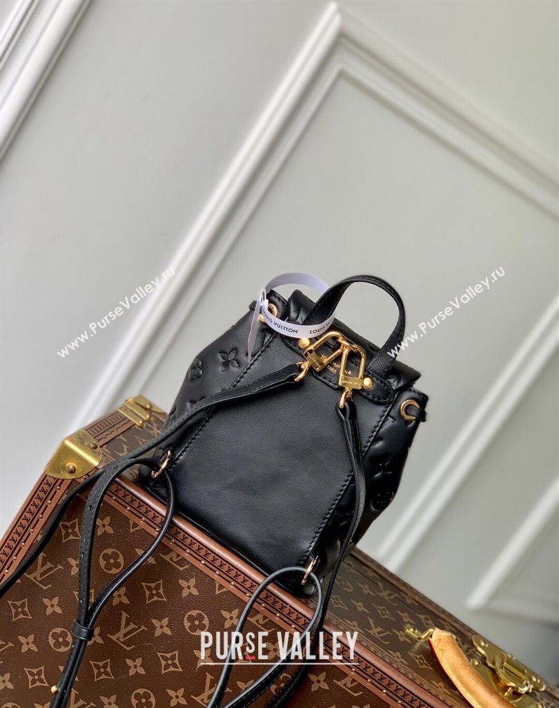 Louis Vuitton Coussin Backpack Mini Bag in Monogram Lambskin Leather M13387 Black 2025 (KI-250524015)