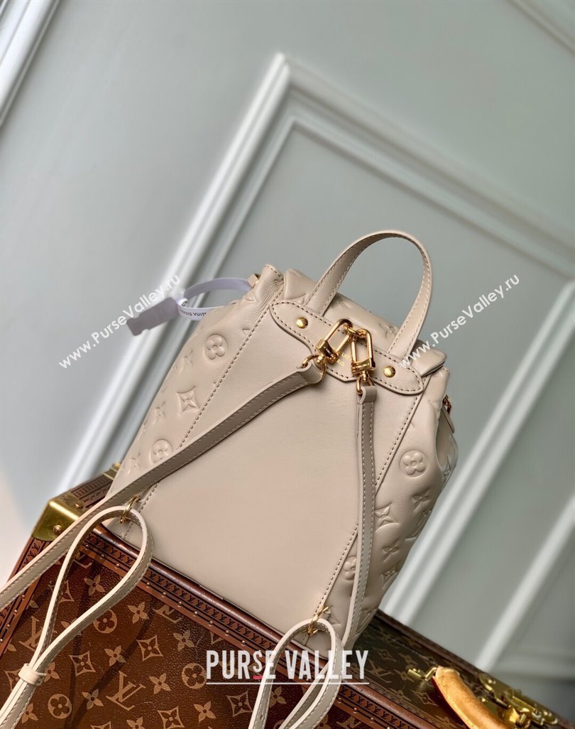Louis Vuitton Coussin Backpack PM Bag M13357 Monogram Lambskin Leather Beige 2025 (KI-250524017)