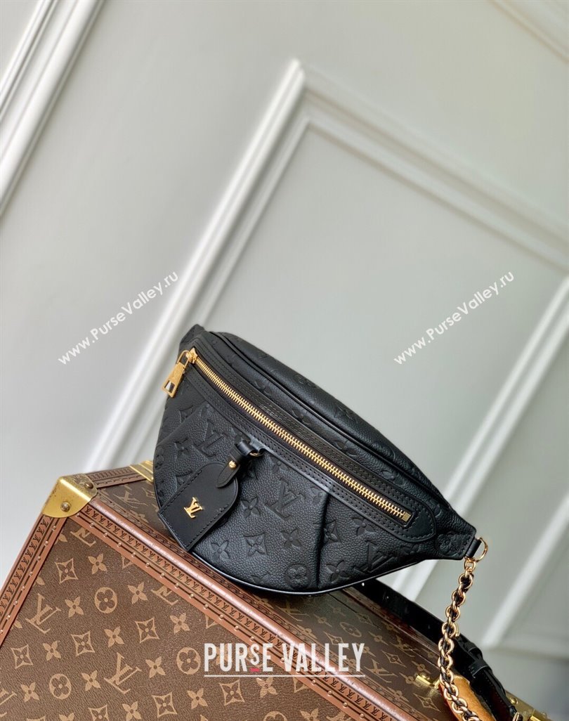 Louis Vuitton High Rise PM bumbag in Black Monogram Leather 2025 M14353 (KI-250523038)