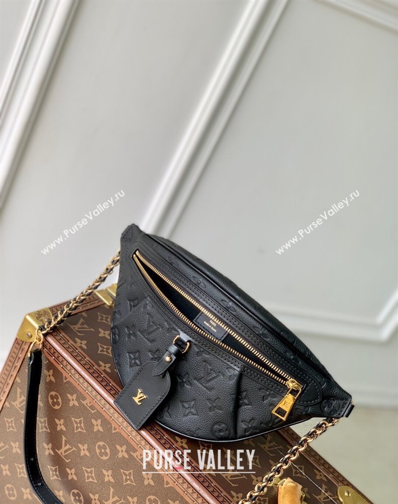 Louis Vuitton High Rise PM bumbag in Black Monogram Leather 2025 M14353 (KI-250523038)