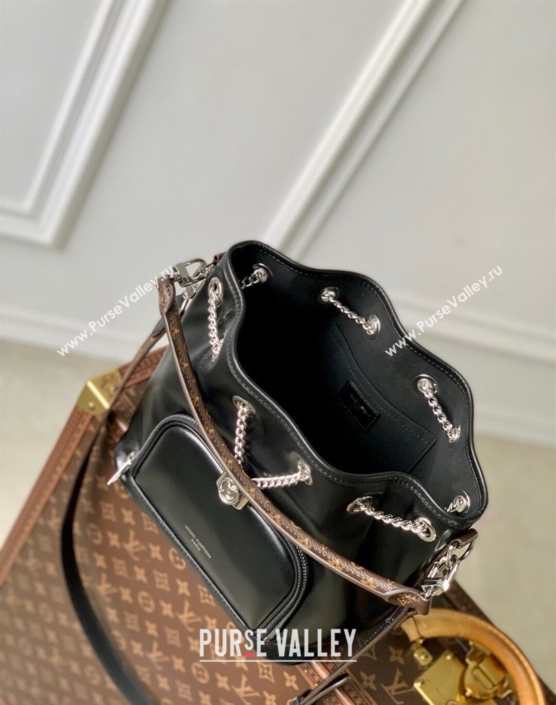 Louis Vuitton No Way Vibe Bag in Black Lambskin Leather M14377 2025 (KI-250524023)