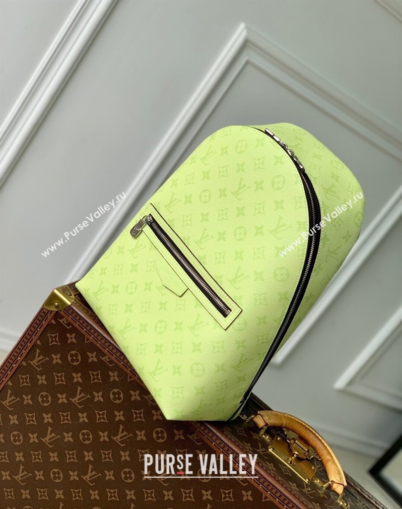 Louis Vuitton Discovery Slim Backpack Bag in Monogram Canvas and Leather M14076 Lemon Yellow 2025 (KI-250523045)