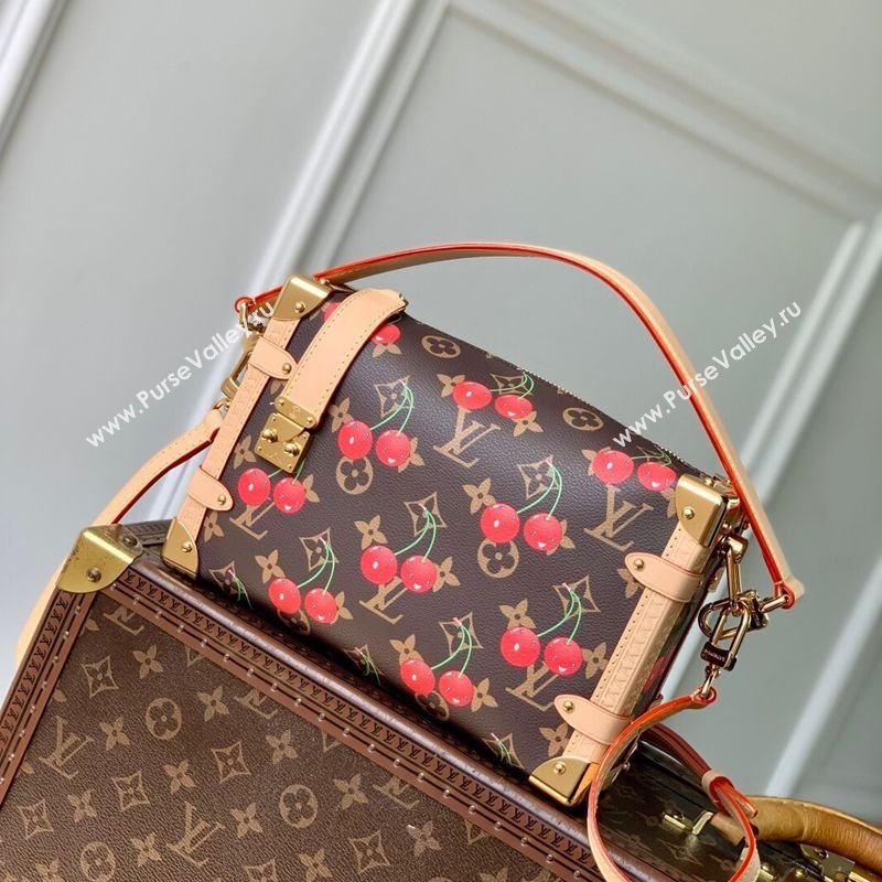 Louis Vuitton LV x TM Side Trunk MM Bag in Monogram Cherry Canvas M14278 2025 (KI-250523003)