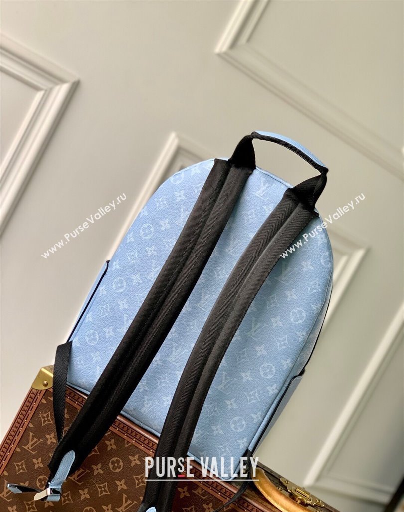 Louis Vuitton Discovery Slim Backpack Bag in Monogram Canvas and Leather M14072 Sky Blue 2025 (KI-250523046)