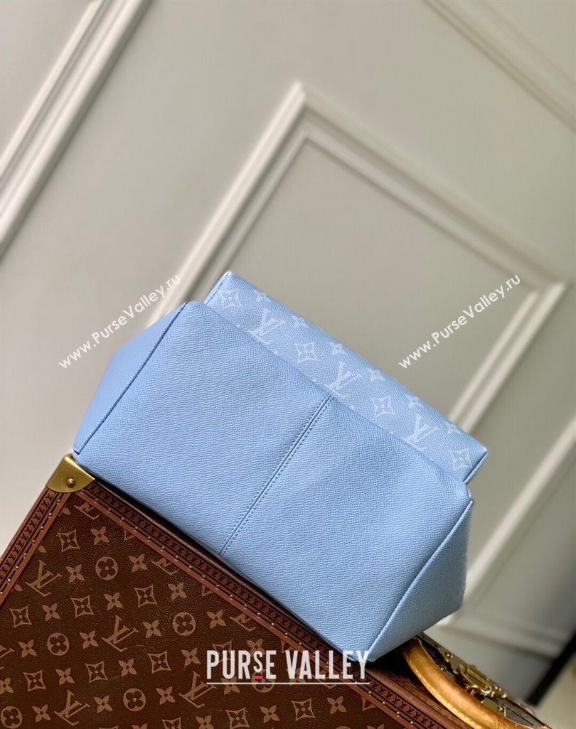 Louis Vuitton Discovery Slim Backpack Bag in Monogram Canvas and Leather M14072 Sky Blue 2025 (KI-250523046)