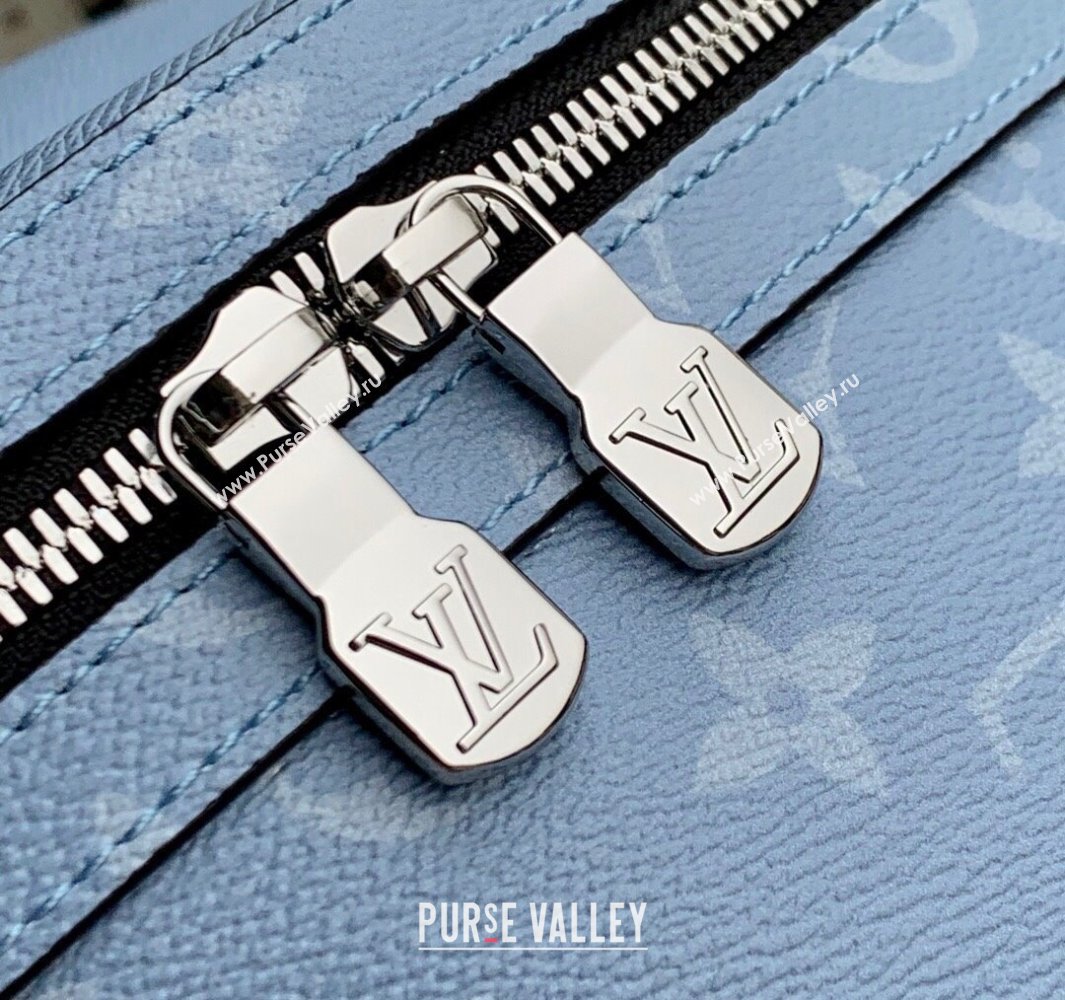 Louis Vuitton Discovery Slim Backpack Bag in Monogram Canvas and Leather M14072 Sky Blue 2025 (KI-250523046)
