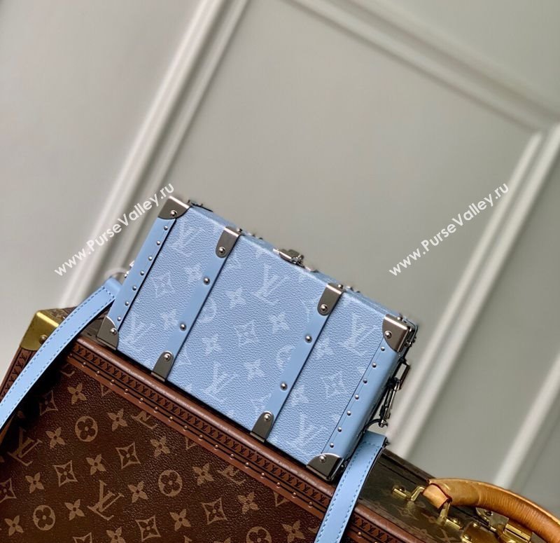Louis Vuitton Wallet Trunk Taigarama Bag in Sky Blue Monogram Canvas and Leather M13562 2025 (KI-250523047)