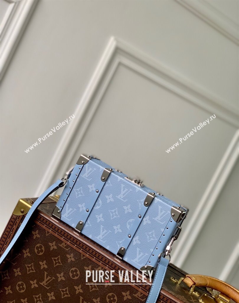 Louis Vuitton Wallet Trunk Taigarama Bag in Sky Blue Monogram Canvas and Leather M13562 2025 (KI-250523047)