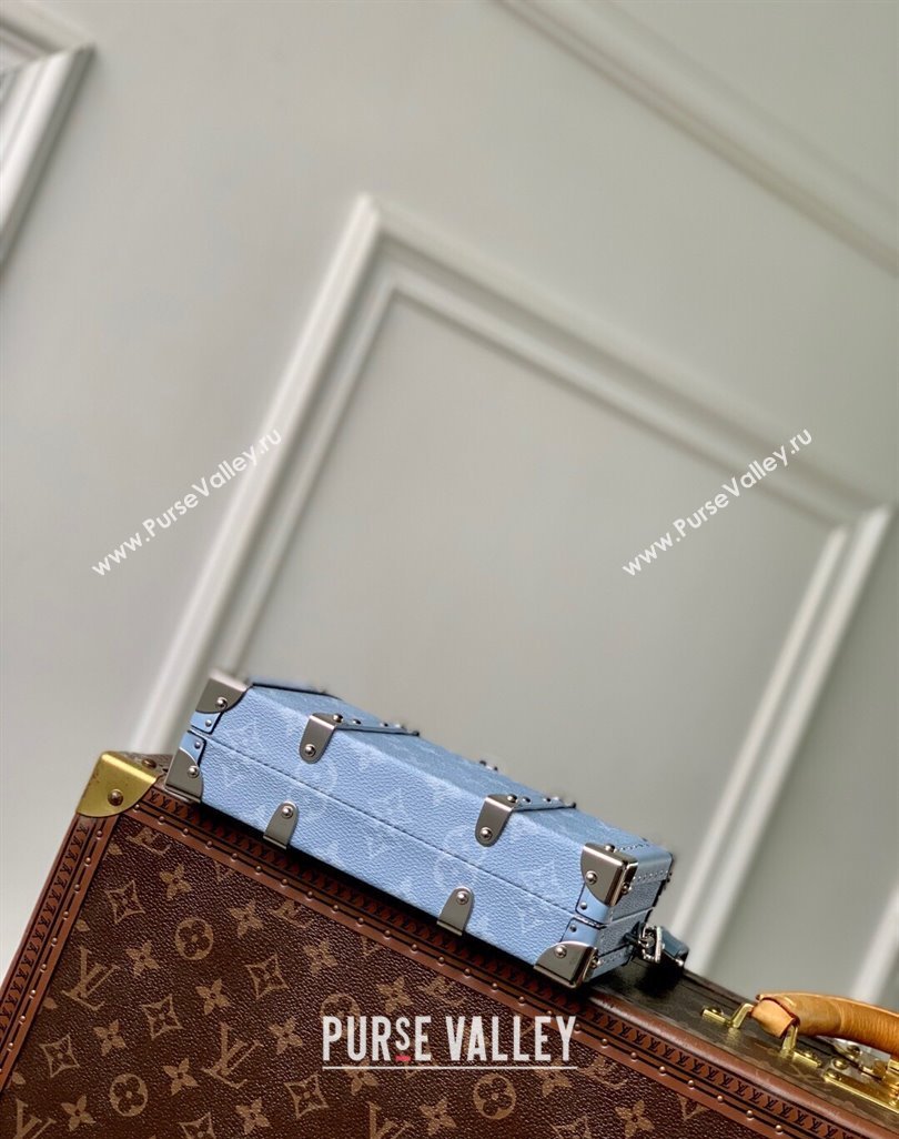 Louis Vuitton Wallet Trunk Taigarama Bag in Sky Blue Monogram Canvas and Leather M13562 2025 (KI-250523047)
