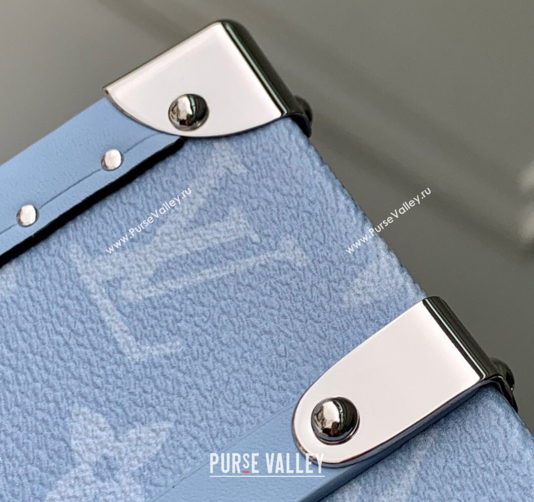 Louis Vuitton Wallet Trunk Taigarama Bag in Sky Blue Monogram Canvas and Leather M13562 2025 (KI-250523047)