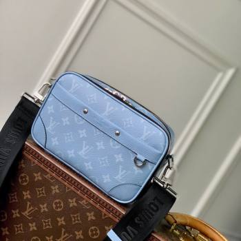 Louis Vuitton Alpha Messenger Bag in Sky Blue Monogram Canvas and Leather M14073 2025 (KI-250523048)