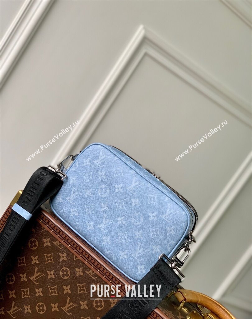 Louis Vuitton Alpha Messenger Bag in Sky Blue Monogram Canvas and Leather M14073 2025 (KI-250523048)