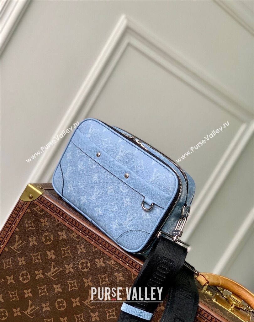 Louis Vuitton Alpha Messenger Bag in Sky Blue Monogram Canvas and Leather M14073 2025 (KI-250523048)