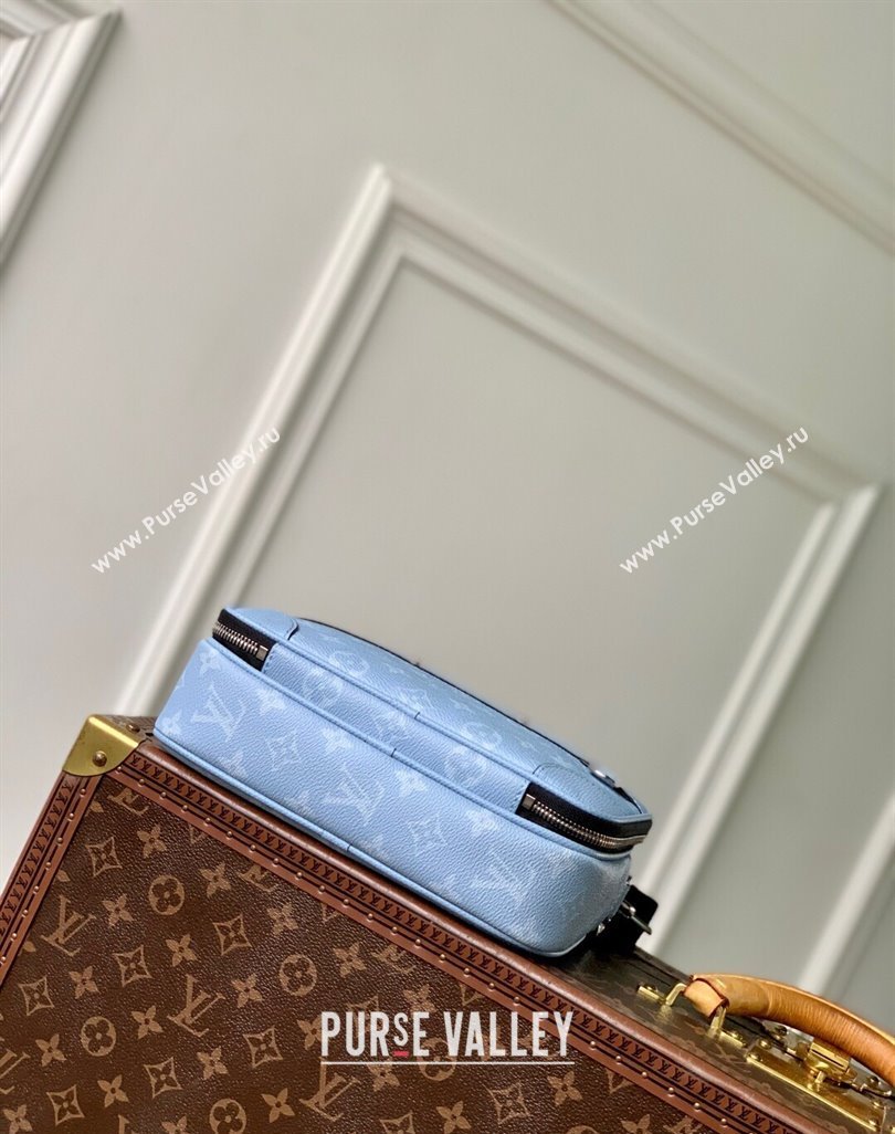 Louis Vuitton Alpha Messenger Bag in Sky Blue Monogram Canvas and Leather M14073 2025 (KI-250523048)