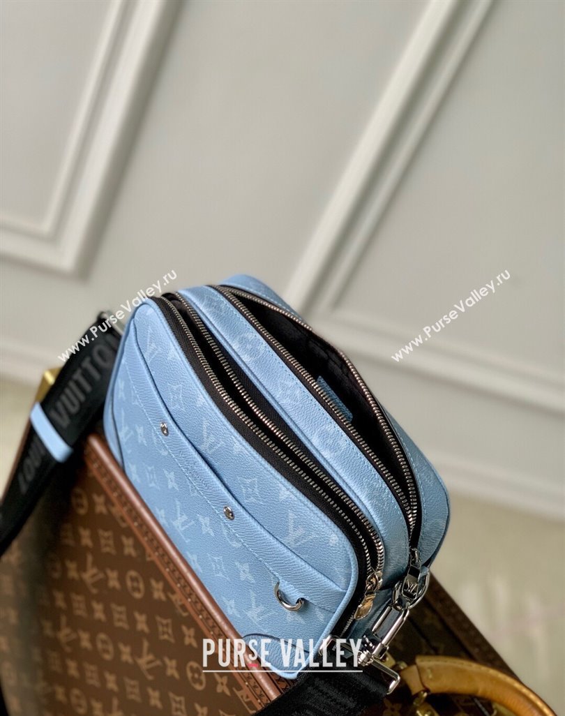 Louis Vuitton Alpha Messenger Bag in Sky Blue Monogram Canvas and Leather M14073 2025 (KI-250523048)