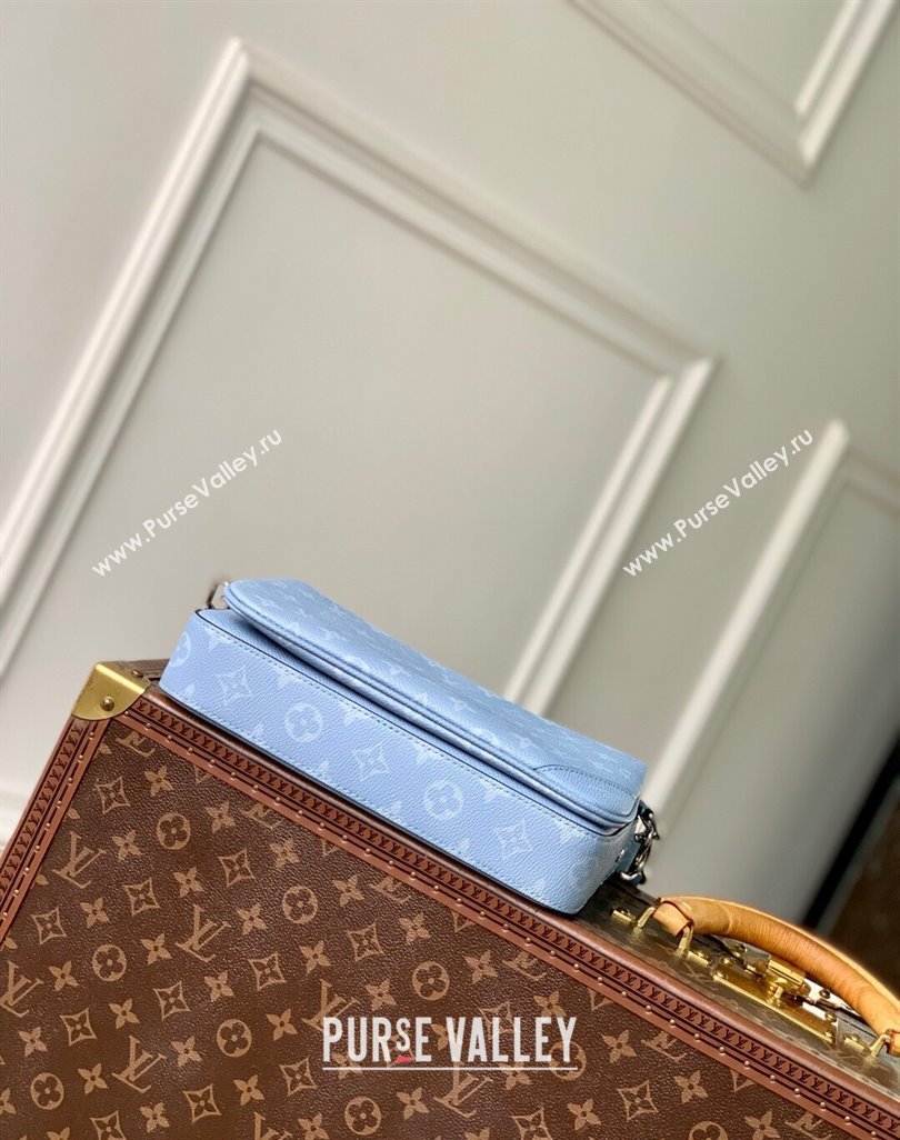 Louis Vuitton Trio Messenger Bag in Sky Blue Monogram Canvas and Leather M14069 2025 (KI-250523049)