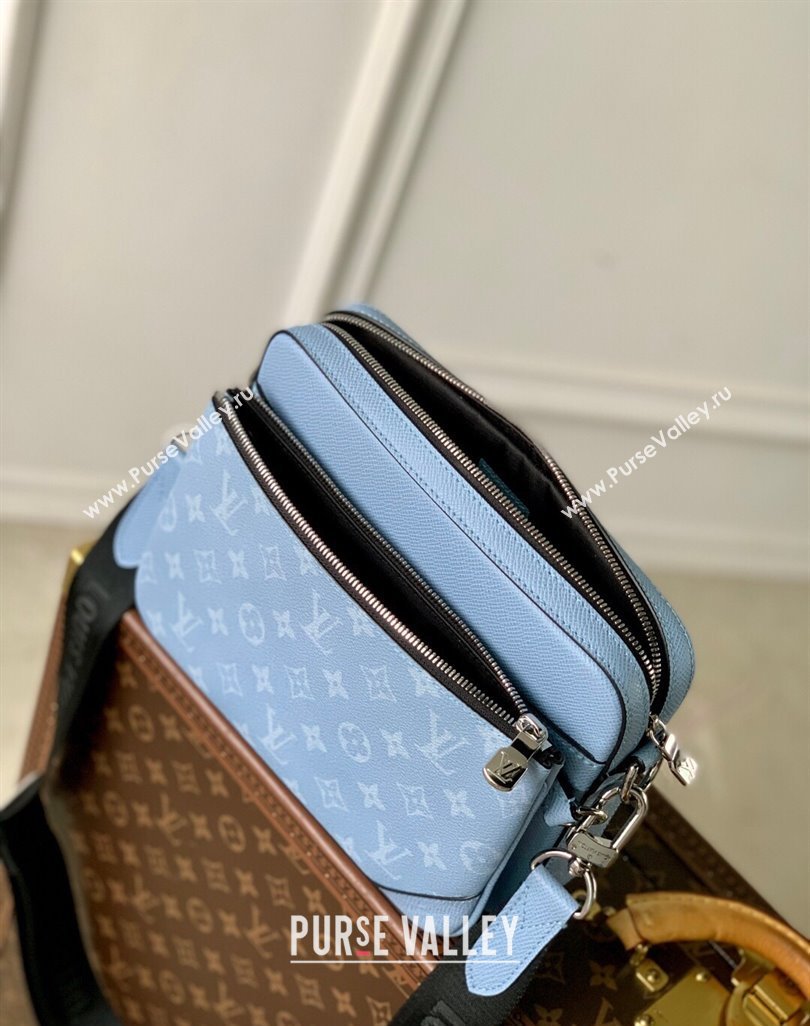 Louis Vuitton Trio Messenger Bag in Sky Blue Monogram Canvas and Leather M14069 2025 (KI-250523049)