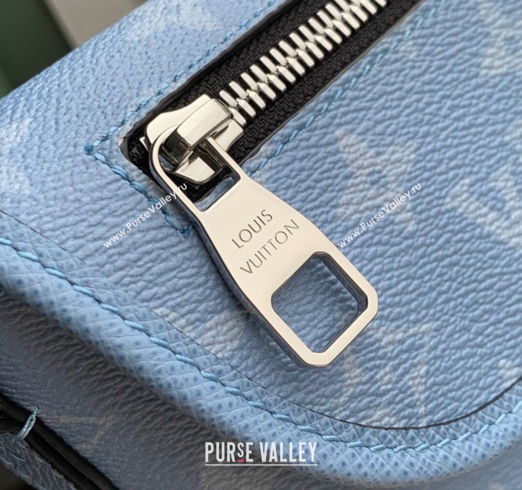 Louis Vuitton Pulse Wearable Wallet Bag in Sky Blue Monogram Canvas and Leather M14116 2025 (KI-250523050)