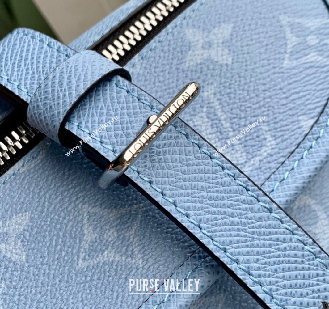 Louis Vuitton Pulse Wearable Wallet Bag in Sky Blue Monogram Canvas and Leather M14116 2025 (KI-250523050)
