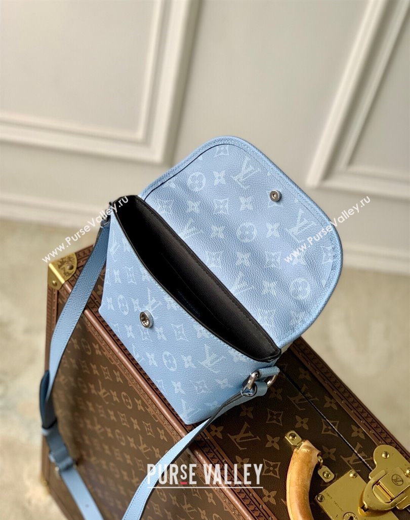 Louis Vuitton Pulse Wearable Wallet Bag in Sky Blue Monogram Canvas and Leather M14116 2025 (KI-250523050)